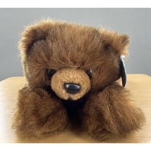 Vtg 1992 Purr-Fection Baby Minky Teddy Bear With Tags MJC 12" Laying Plush